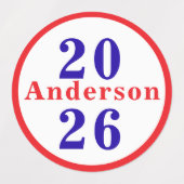 Patriottische familiereünie Stickers (Design 1)