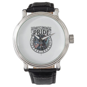 Patriottische Fantoom Patriottische Horror Monster Horloge