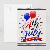 Patriottische feestdag briefkaart (Voorkant / Achterkant)