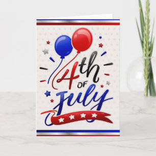 Patriottische feestdag kaart