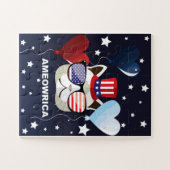 Patriottische feestdag legpuzzel (Horizontaal)