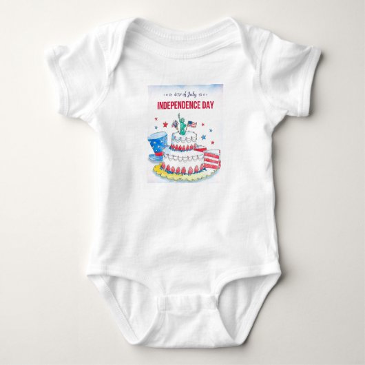 Patriottische feestdag romper (Voorkant)