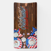 Patriottische feestdag spandoek (Verticaal)