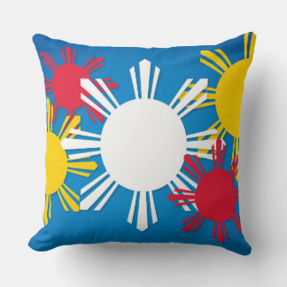 Patriottische Filipijnse vlag Sun Pinoy Kussen