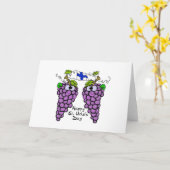 Patriottische Finse druiven St. Urho's Kaart (Gele Bloem)