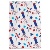 Patriottische firecrackers medium cadeauzakje (Achterkant)