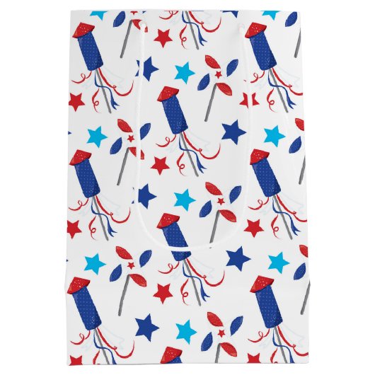 Patriottische firecrackers medium cadeauzakje (Achterkant)