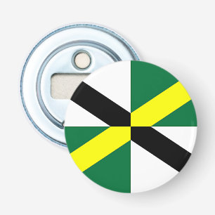 Patriottische flesopener met vlag van Monterey Button Flesopener