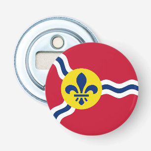 Patriottische flesopener, Vlag van St. Louis Button Flesopener