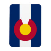 Patriottische flexibele magneet met Colorado vlag, (Verticaal)