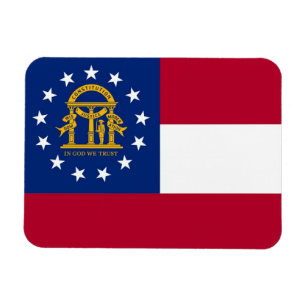 Patriottische flexibele magneet met Georgia vlag