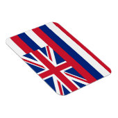 Patriottische flexibele magneet met Hawaii vlag (Rechterzijde)