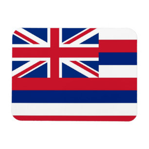 Patriottische flexibele magneet met Hawaii vlag