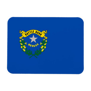 Patriottische flexibele magneet met Nevada vlag