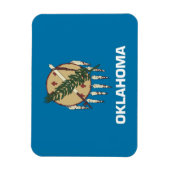Patriottische flexibele magneet met Oklahoma vlag (Verticaal)
