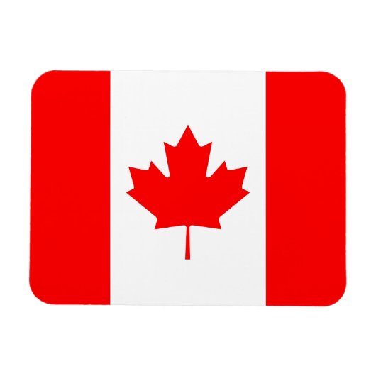 Patriottische flexibele magneet met vlag van Canad (Horizontaal)