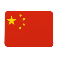 Patriottische flexibele magneet met vlag van China