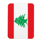 Patriottische flexibele magneet met vlag van Liban (Verticaal)