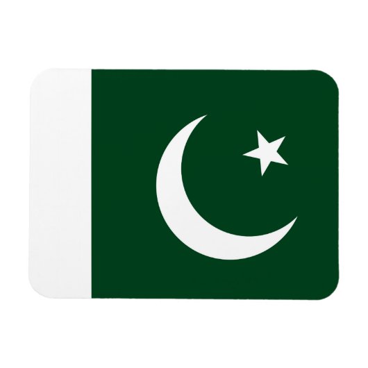 Patriottische flexibele magneet met vlag van Pakis (Horizontaal)