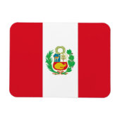 Patriottische flexibele magneet met vlag van Peru (Horizontaal)