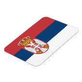 Patriottische flexibele magneet met vlag van Servi (Linkerzijde)