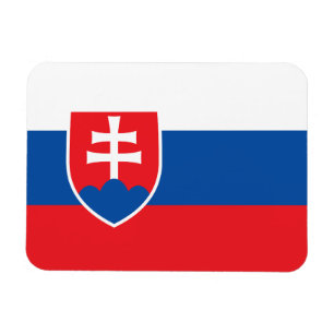 Patriottische flexibele magneet met vlag van Slowa