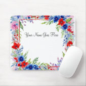 Patriottische Floral Mousepad Muismat (Met muis)