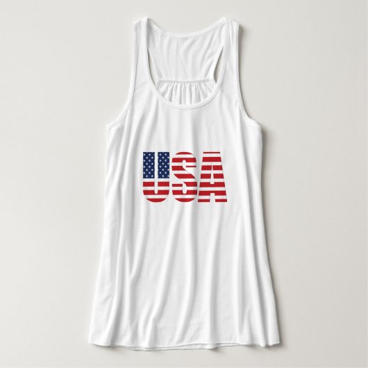 Patriottische Flowy-tank voor vrouwen Tanktop (Design voorkant)