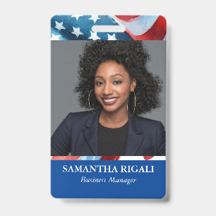 Patriottische foto badge