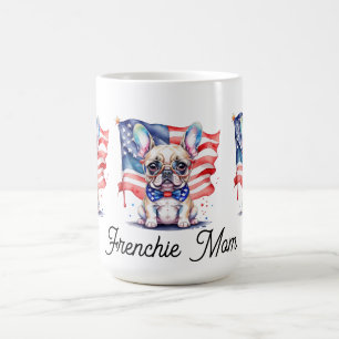 Patriottische Franse buldog frenchie moeder Koffiemok