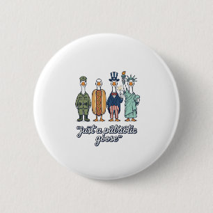 Patriottische Ganzen Opstelling Vintage Vector T-s Ronde Button 5,7 Cm