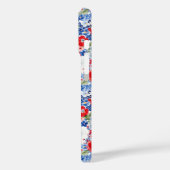 Patriottische gebloemde monogram Case-Mate iPhone case (Achterkant / Links)