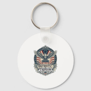 Patriottische Geboortejaar Serie Vector Grafische  Sleutelhanger