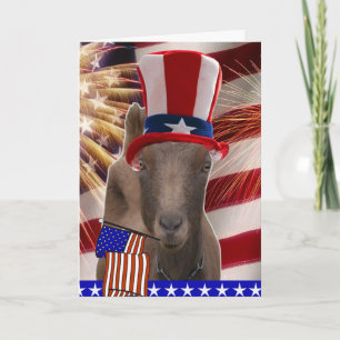 PATRIOTTISCHE GEIT VIERDE VAN DE GIFTEN VAN JULI KAART