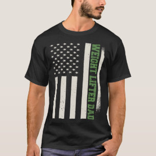 Patriottische gewichtverhogende werkout Bodybuilde T-shirt