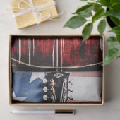 Patriottische gitaar 1 Decoupage papier (Geschenk)