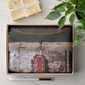 Patriottische gitaar 5 Decoupage papier (Geschenk)