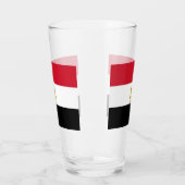 Patriottische glazen beker met vlag van Egypte (Links)