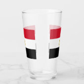 Patriottische glazen beker met vlag van Egypte (Rechts)