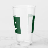 Patriottische glazen beker met vlag van Pakistan (Rechts)