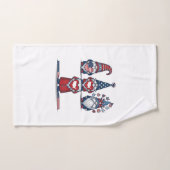 Patriottische Gnome Trio Vintage Vector Ontwerp_1 Handdoek (Handdoek)