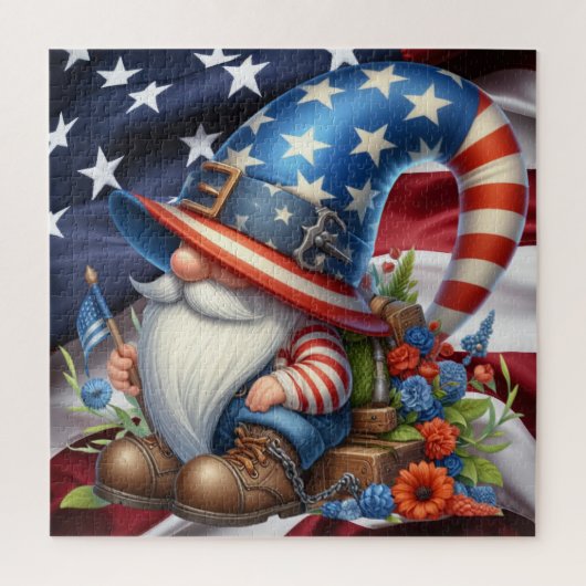 Patriottische gnoom puzzel (Verticaal)