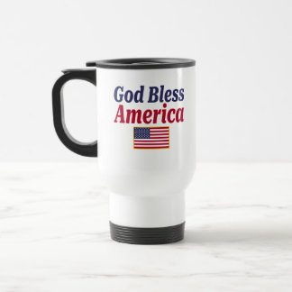 Patriottische God Zegen Amerika Reisbeker