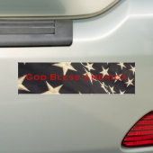 Patriottische "God zegene Amerika"-Bumpersticker Bumpersticker (Op auto)
