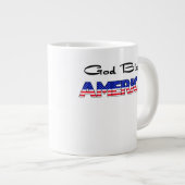Patriottische God zegene Amerika Extra Grote Beker (Voorkant rechts)