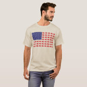 Patriottische Goldwing-motor T-shirt (Voorkant volledig)