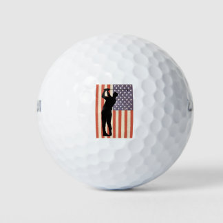 Patriottische Golf Balls met Amerikaanse vlag Golfballen