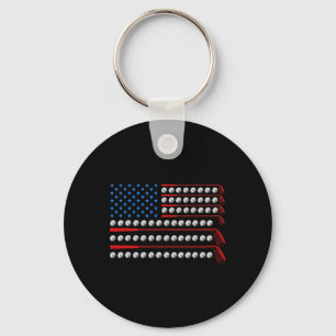 Patriottische Golf Usa Vlag Golfclubs 4 juli Gol Sleutelhanger