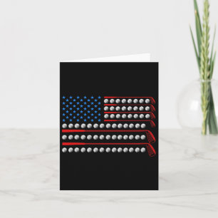 Patriottische Golf Usa Vlag Golfclubs 4 Juli Golf Kaart