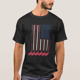 Patriottische Golfer Golfing American Amerikaanse T-shirt